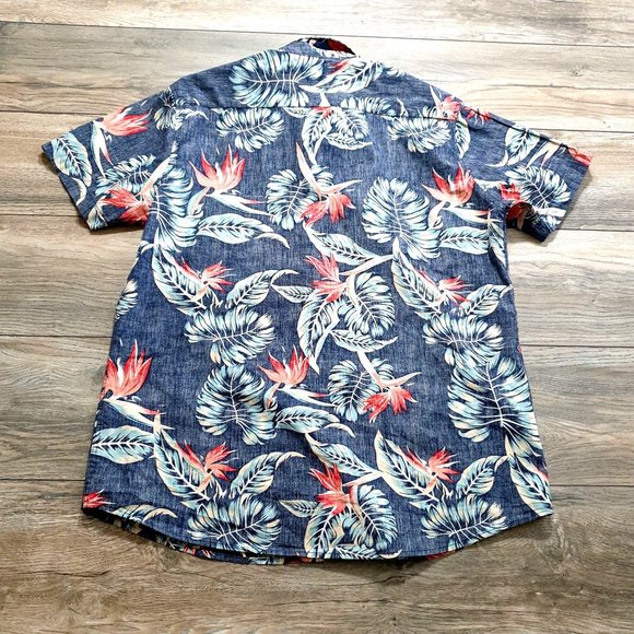 Molokai Surf Co Mens Short Sleeve Shirt Hawaiian Resort Paradise Floral - Picture 7 of 10